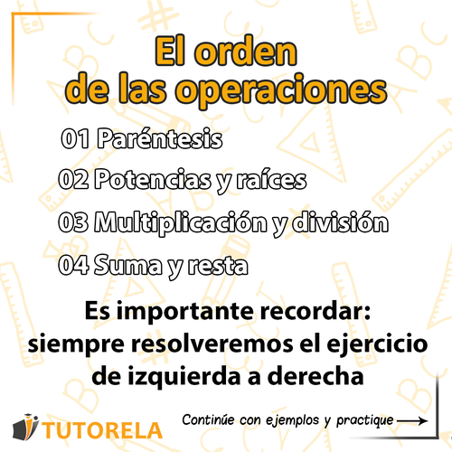 orden de las operaciones 1