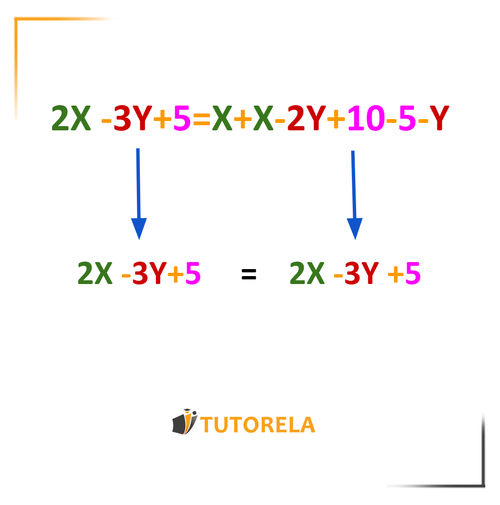 2X-3Y+5=X+X-2Y+10-5-Y