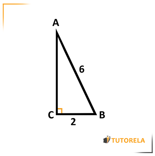 triángulo ABC  AB= 6 y CB= 2